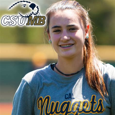 Ella Gibson 2019 Commits To Cal State Monterey Bay Cal Nuggets Softball