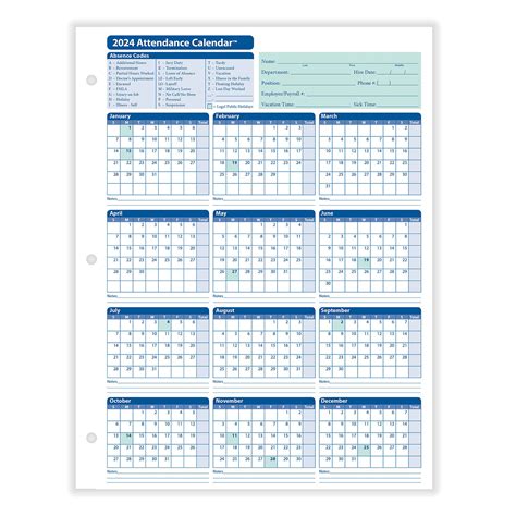 Free Printable 2022 Attendance Calendar Printable Word Searches