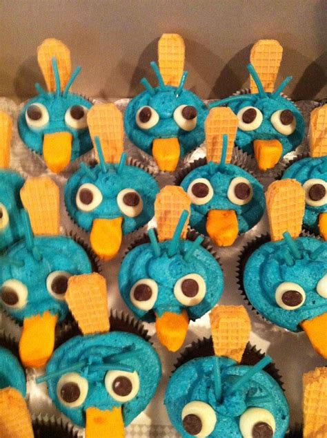 Perry The Platypus Cupcakes Phineas And Ferb Edible Creations