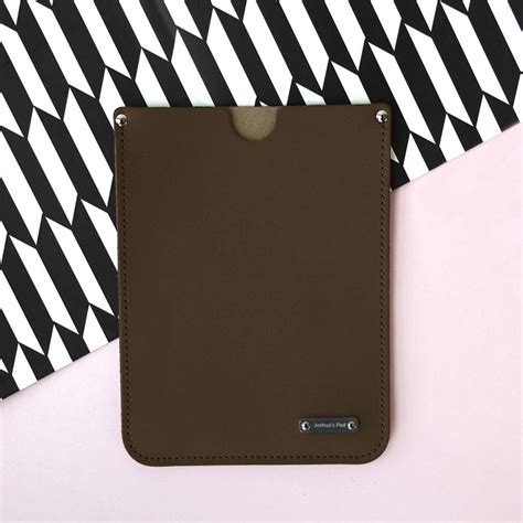 Personalised Leather Ipad Sleeve By Brit Stitch