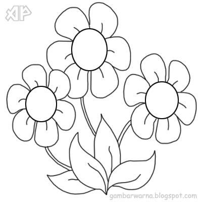 Cara praktis mewarnai bunga & contoh sketsa + gambar. 43 Gambar Mewarnai Bunga - Modelrumahmu.Com