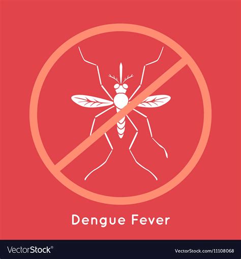 Dengue Fever Poster Royalty Free Vector Image Vectorstock