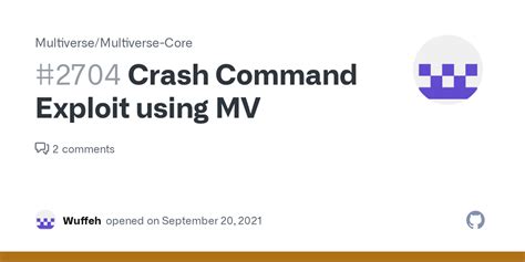 Crash Command Exploit Using Mv · Issue 2704 · Multiversemultiverse