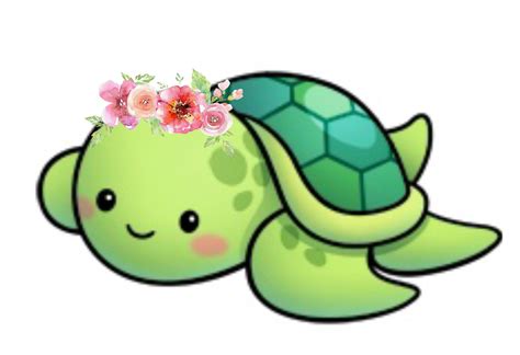 Download HD Clipart Turtle Cute - Tortuga Kawaii Transparent PNG Image png image