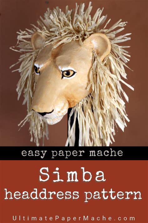Make A Simba Mask For The Lion King Play Lion King Costume Lion King