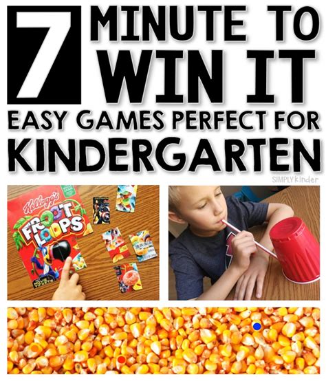 7 Easy Minute To Win It Games Group Games For Kids Indoor Games For