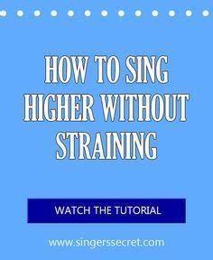 To reach high notes without straining you need to shorten your vocal chords as you sing higher. How To Sing Higher Without Straining | Singing lessons ...