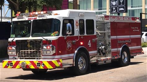 Dallas Fire Rescue Engine 4 Responding 62918 Youtube