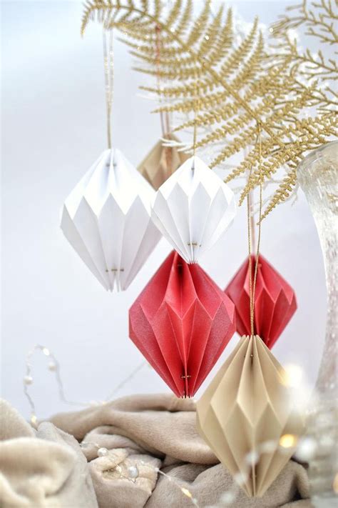 Origami Christmas Ornament Luxury Unique Geometric Origami Etsy