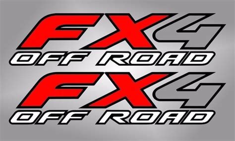 Pair 4x4 Off Road Fx4 Bed Decals Stickers Ford Truck T 13 Etsy