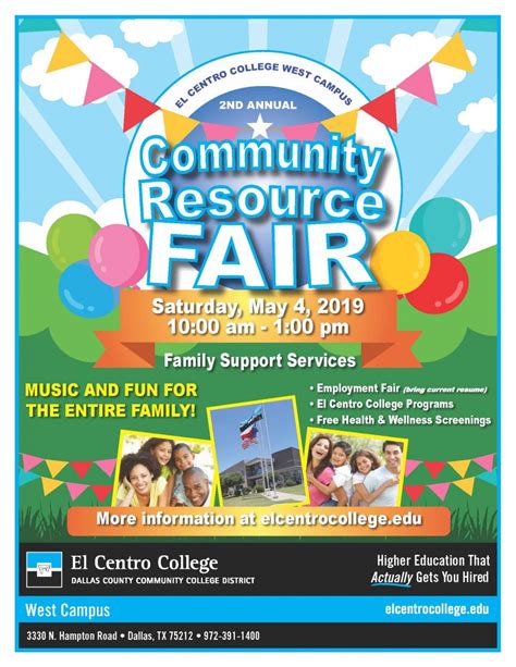 El Centro College West Campus Community Resource Fair Informate Dfw