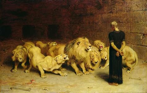 Daniel In The Lions Den Painting By Briton Riviere Jean Anouilh Daniel