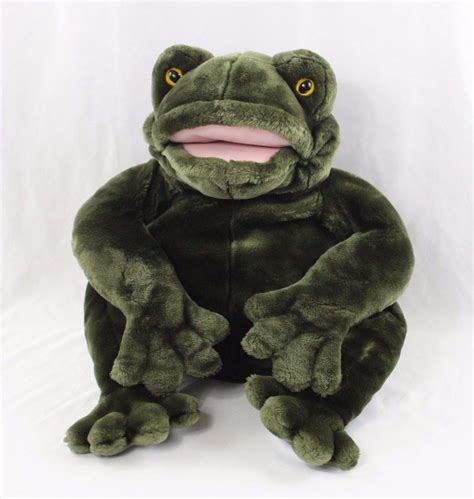 Folkmanis Folktails Large Jumbo Full Body Bullfrog Frog Hand Puppet 18