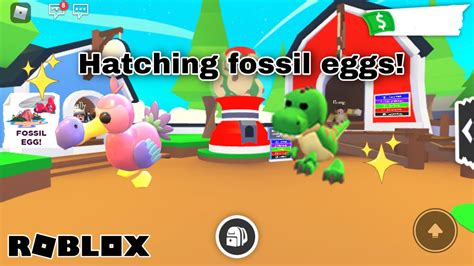 Hatching New Fossil Eggs I Got Legendary😱 Roblox Adopt Me Youtube