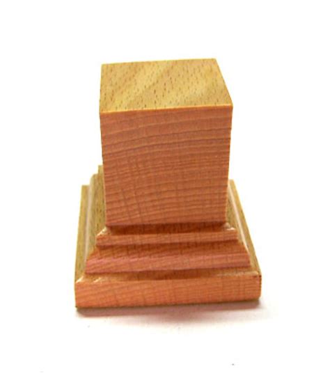 Wooden Basestand Square 3x3 Beech Woodenbases For Modeling Wood