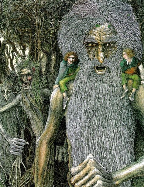 Treebeard And The Ents Timothy Ide Treebeard Tolkien Artwork