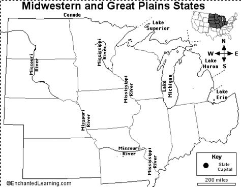 Mid West States And Capitals Diagram Quizlet