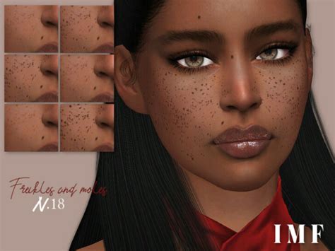Imf Freckles Moles N18 By Izziemcfire At Tsr Imf Freckles Moles