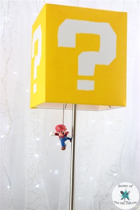 Diy Mario Lamp Nerdy Crafts Some Of This And That