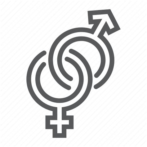 Female Gender Heterosexual Love Male Sex Sign Icon