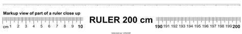Ruler Of 2500 Millimeters Ruler Of 250 Centimeters Ruler Of 25 Meters