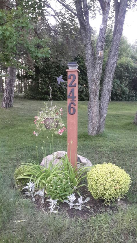 Diy Address Sign For Yard Eye Catching House Numbers House Numbers