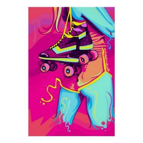 Roller Skate Poster | Zazzle.com in 2021 | Roller derby art, Roller derby girls, Roller derby