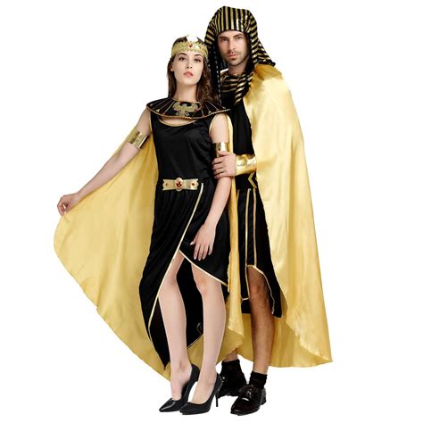adult men glod egyptian pharaoh tutankhamun king costume for man halloween party costumes