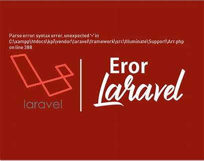 Error Parse Syntax Laravel Arr Xampp Unexpected