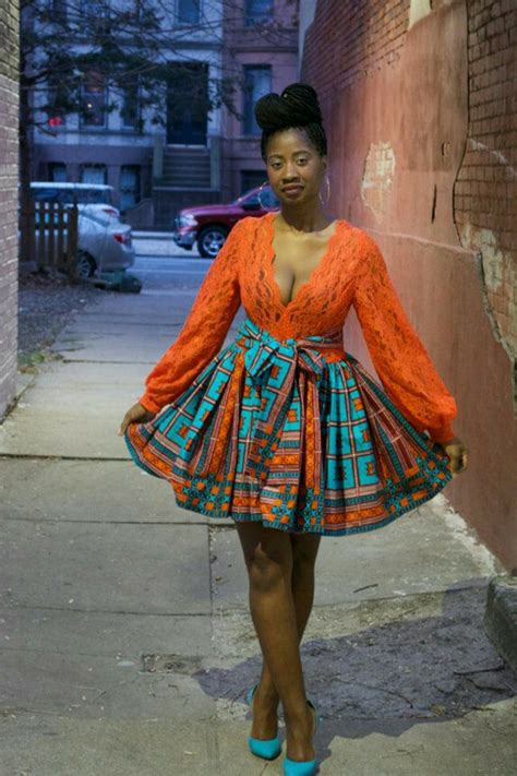 Modèle De Pagne Ivoirien Robe Modele de robe pagne avec dentelle Robes à la mode de