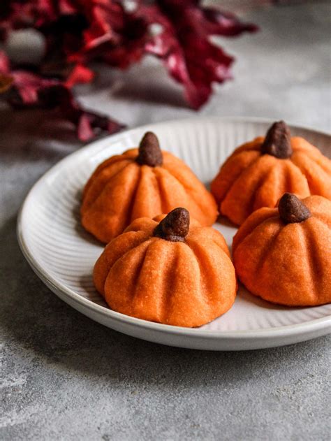 Mini Pumpkin Shaped Cookies Eats Delightful