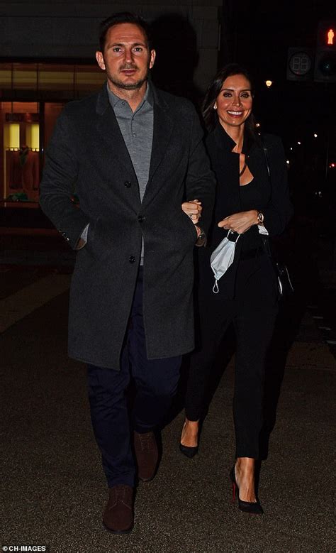 Christine Lampard Is Chic In A Black Suit As She Enjoys A Dinner Date With Frank In London