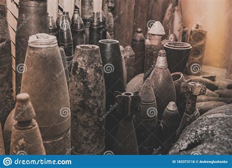 Old Rusty Shells From World War Ii Stock Photo Image Of Bomb Weapon
