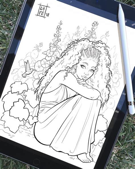 Coloring Book For Flower Girl Kids And Adult Coloring Pages