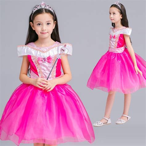 متعدد الألوان الفتيات الأميرة فساتين الصيف للبنات الاطفال زي ملابس الأطفال سندريلا النائمة