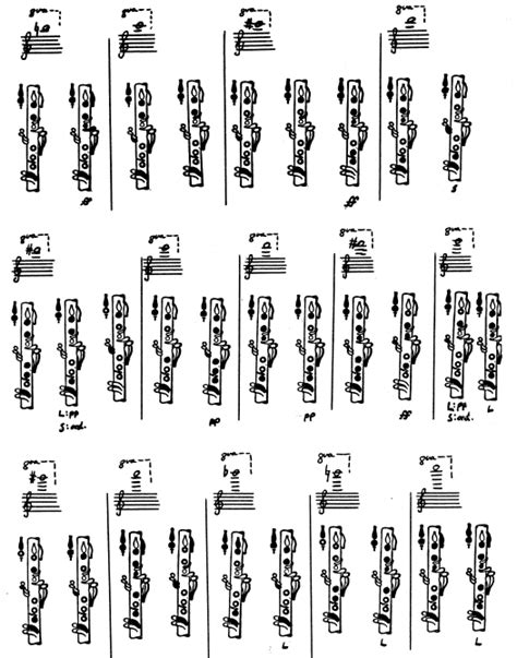 Altissimo Register Fingerings For The Bass Clarinet