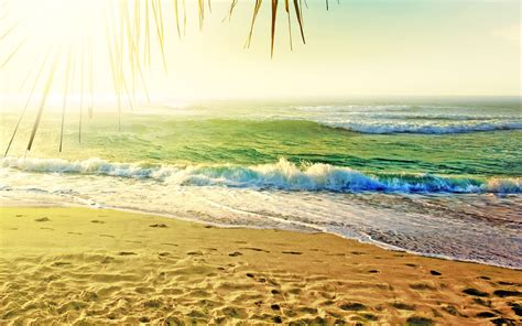 Wallpaper Sunlight Sea Shore Sand Beach Sunrise Morning Coast