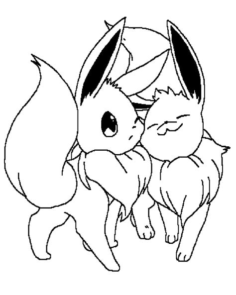 35 Coloring Pages Pokemon Eevee