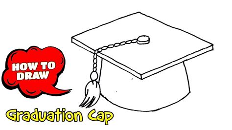 How To Draw A Graduation Cap Graduation Cap Drawing With Pen Youtube