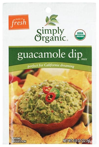 Simply Organic Guacamole Dip Mix Hy Vee Aisles Online Grocery Shopping