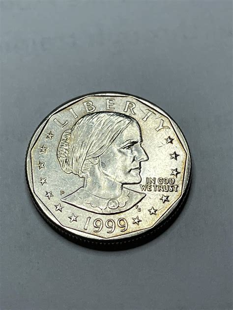 Susan B Anthony One Dollar Coin 1999 P Rare Special Etsy