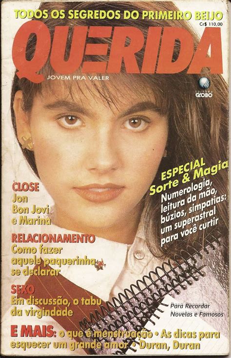 Para Recordar Novelas E Famosos Lizandra Souto Capa Revista Querida 1990