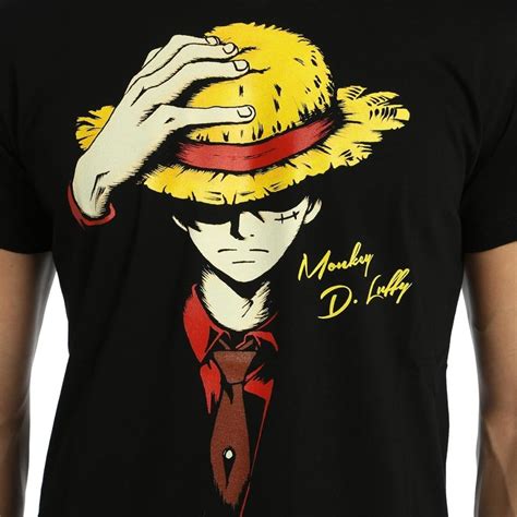 Bant Giyim One Piece Monkey D Luffy Siyah Erkek T Shirt Fiyatı