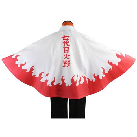 7th Uzumaki Hokage Cloak Cape Halloween Cosplay Costume New Ad