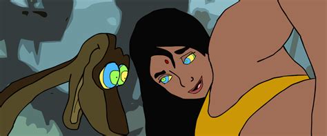 First one is at the original speed. Kaa and Shanti 2 by ewandfufan01 on DeviantArt