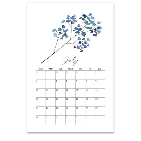 2022 2023 Wall Calendar Botanical Calendar Floral Calendar Etsy