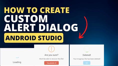 How To Create Custom Alert Dialog In Android Studio Kotlin Android