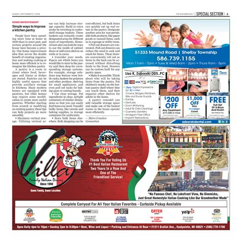 Macomb Daily - Special Sections - Coupon Savings Guide - September 2020