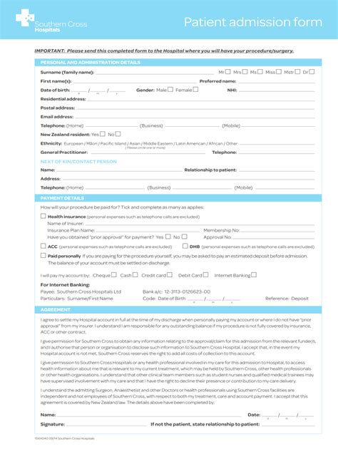 Patient admission form - Fill Out and Sign Printable PDF ...