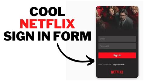 Build Cool Netflix Sign In Form Design Using Html And Css Beginners